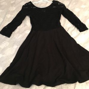 Lace black dress